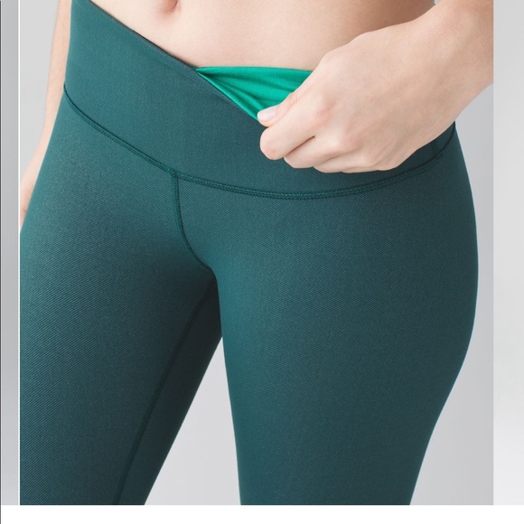 Lululemon Wunder Under Pant III | Size 4 Deep Green - Picture 3 of 11